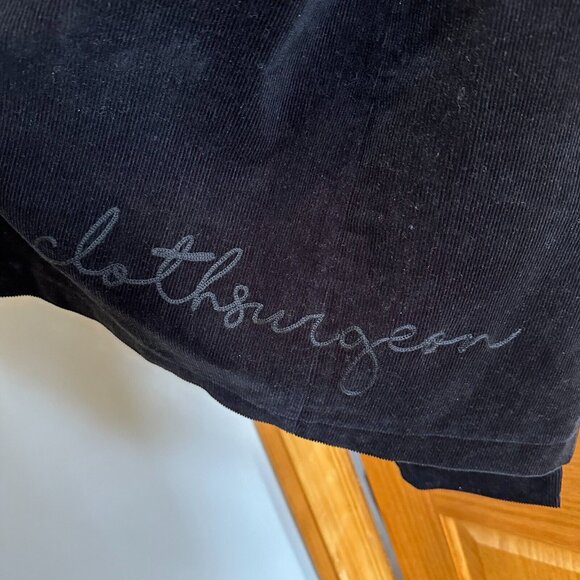 Champion x Clothsurgeon Black Corduroy Logo Embroidered Coat - Men's Medium - Picture 6 of 11